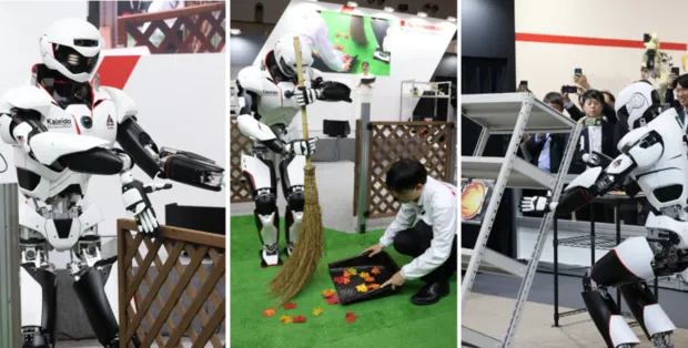 カレイドは、工場や日常での人との協働や遠隔操作での災害現場での救助活動も見据える