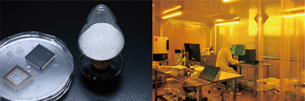 広島大学の研究成果として世界で初めて開発された「単分子誘電体」。分子一つ一つが情報を記録できるこの新素材の実用化を目指し、身近なデジタル技術の未来を切り開く研究が進められている