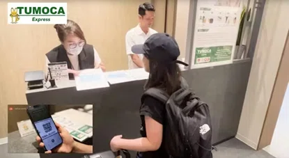 手荷物預かり・国際配送カウンターの様子