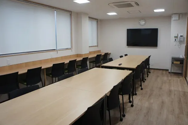 社員のために新たに整備された休憩室
