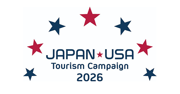 「日米観光交流促進キャンペーン2026」のロゴマーク