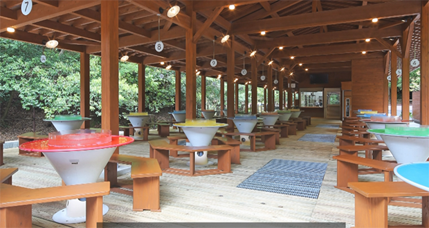 そうめん流しの店舗