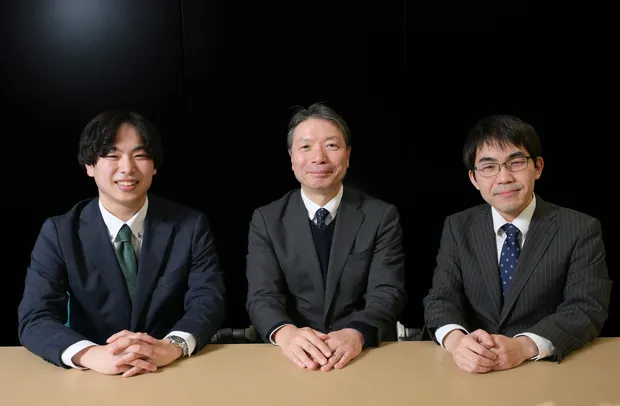 データ共有・連携の現状と展望について語り合った入江直彦さん（中央）、依田大希さん（左）、磯部光平さん（右）の3人