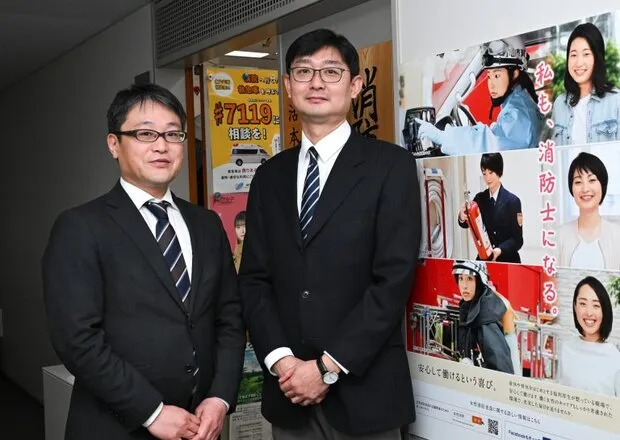 「ロボットやAIを活用し、消防の活動範囲を拡大し、対処能力を高めたい」（千葉さん）、「最先端技術を『見える化』するハブの役割を果たしたい」（石曽根さん）
