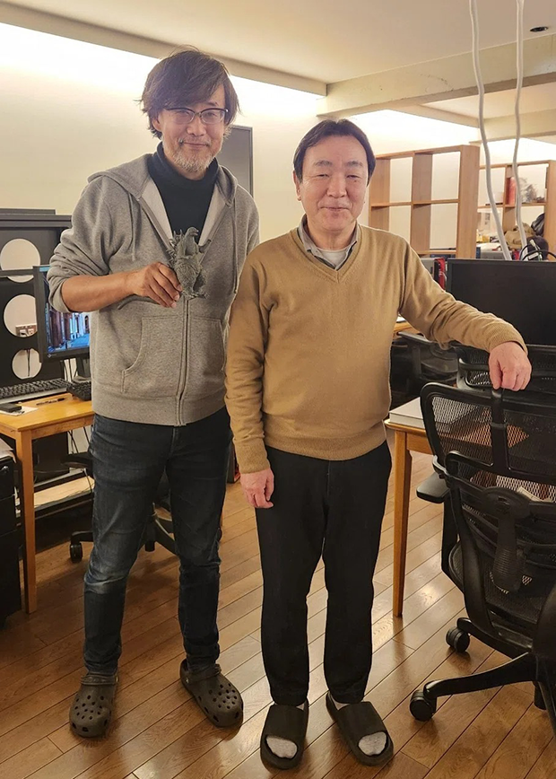 山崎貴監督と小川社長 次回作制作の合間にお邪魔しました！