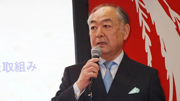 基調講演する元農水審議官の針原寿朗さん