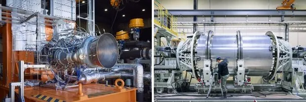 1基で13トンの推力を持つZEROのエンジン（左）と高度な溶接技術で製造される推進剤タンク（インターステラテクノロジズ提供。クリックで拡大）