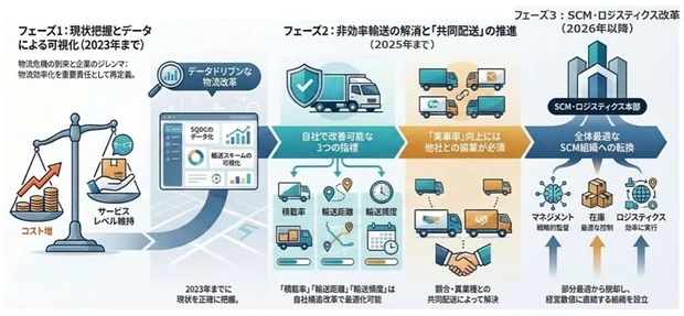 サプライチェーン構造改革のロードマップ全体像