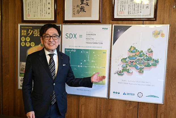 創業109年になるサングリン太陽園の北浜宏一社長（札幌市白石区の本社で）