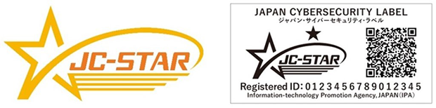 JC-STAR制度のロゴマークと適合ラベルのイメージ