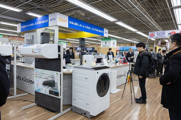 家電量販店に設けられた特設会場