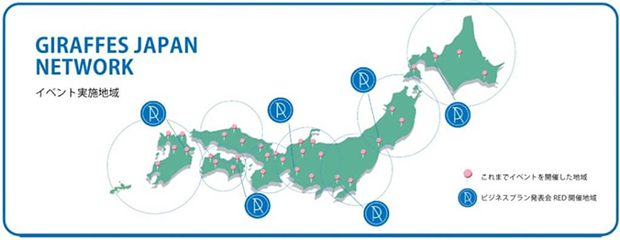 （GIRAFFES JAPANのホームページから）